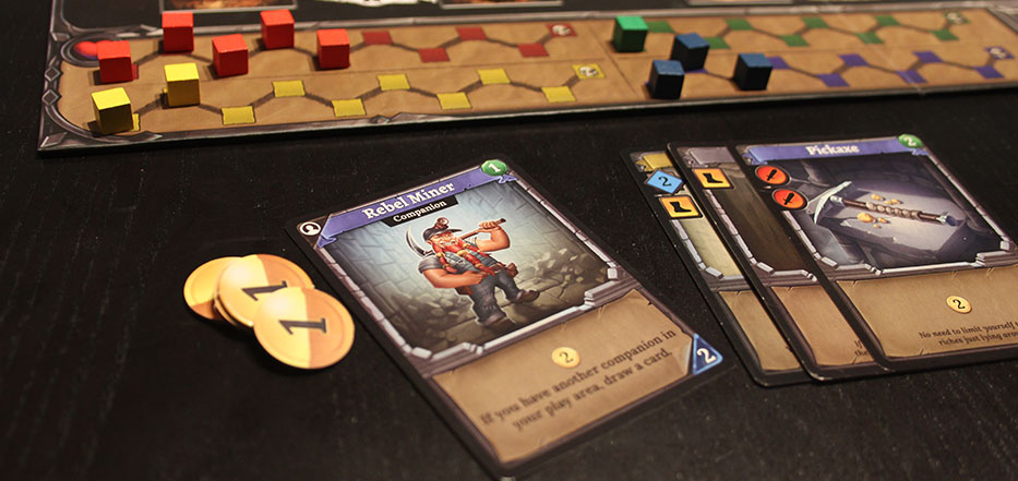 Clank! cards and coins