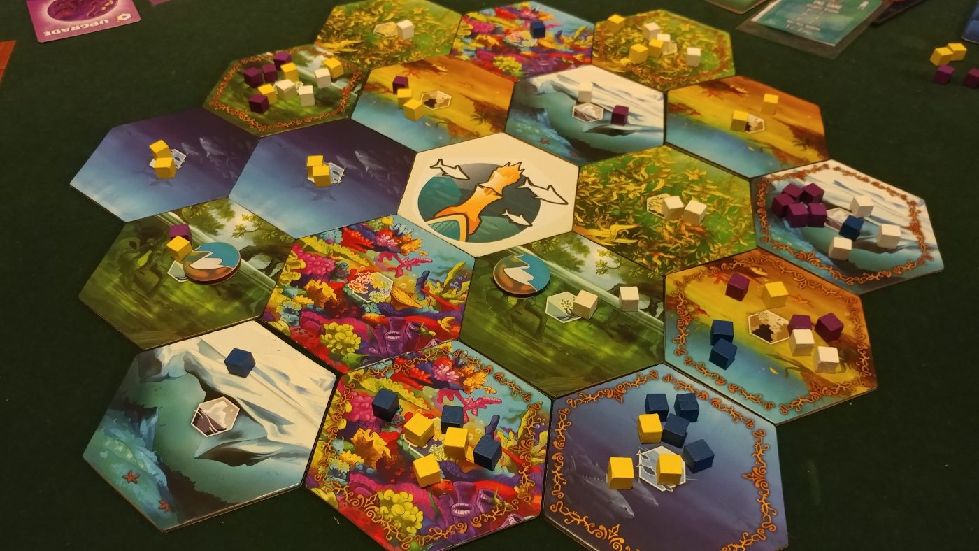 Kingdoms of the Deep tiled board