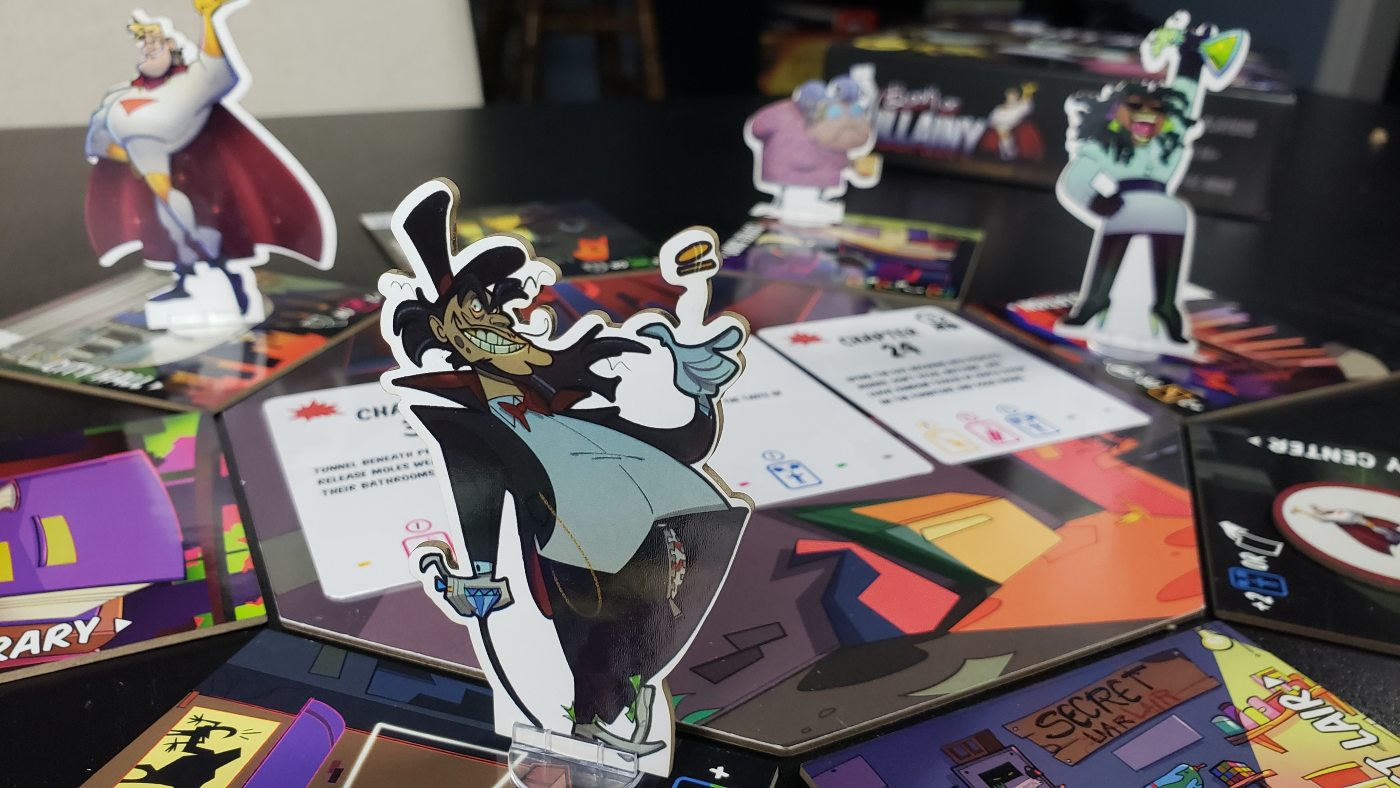 Book of Villainy character standees