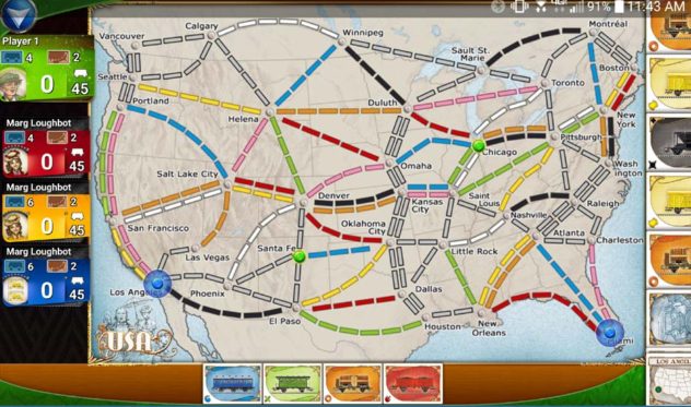 Ticket to Ride App Map