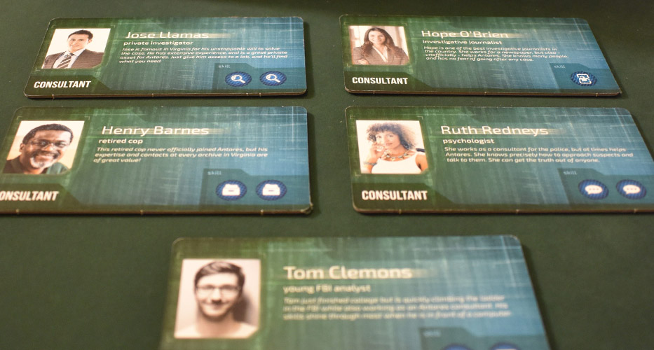 Detective character cards