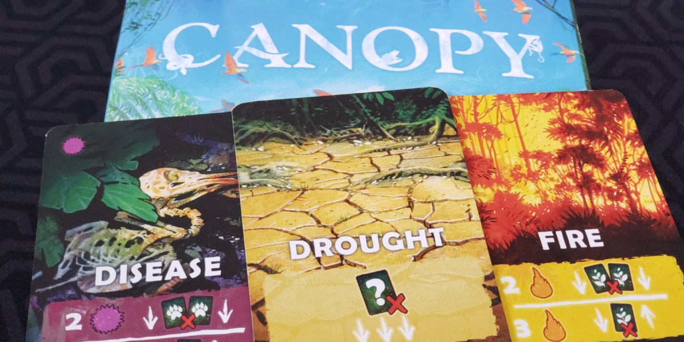 Canopy disease, drought and fire cards