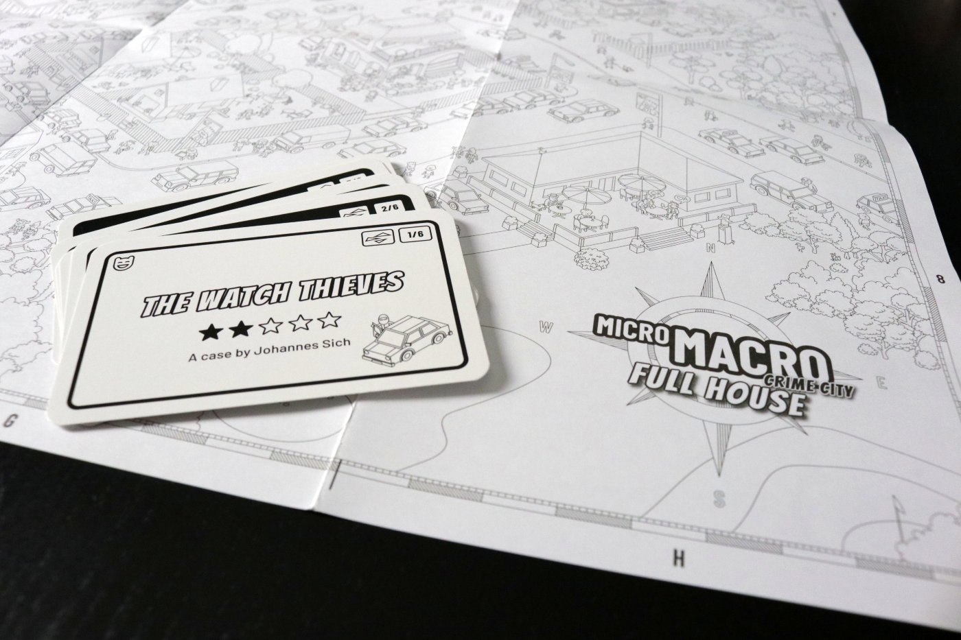 Micro Macro Crime City: Full House case cards