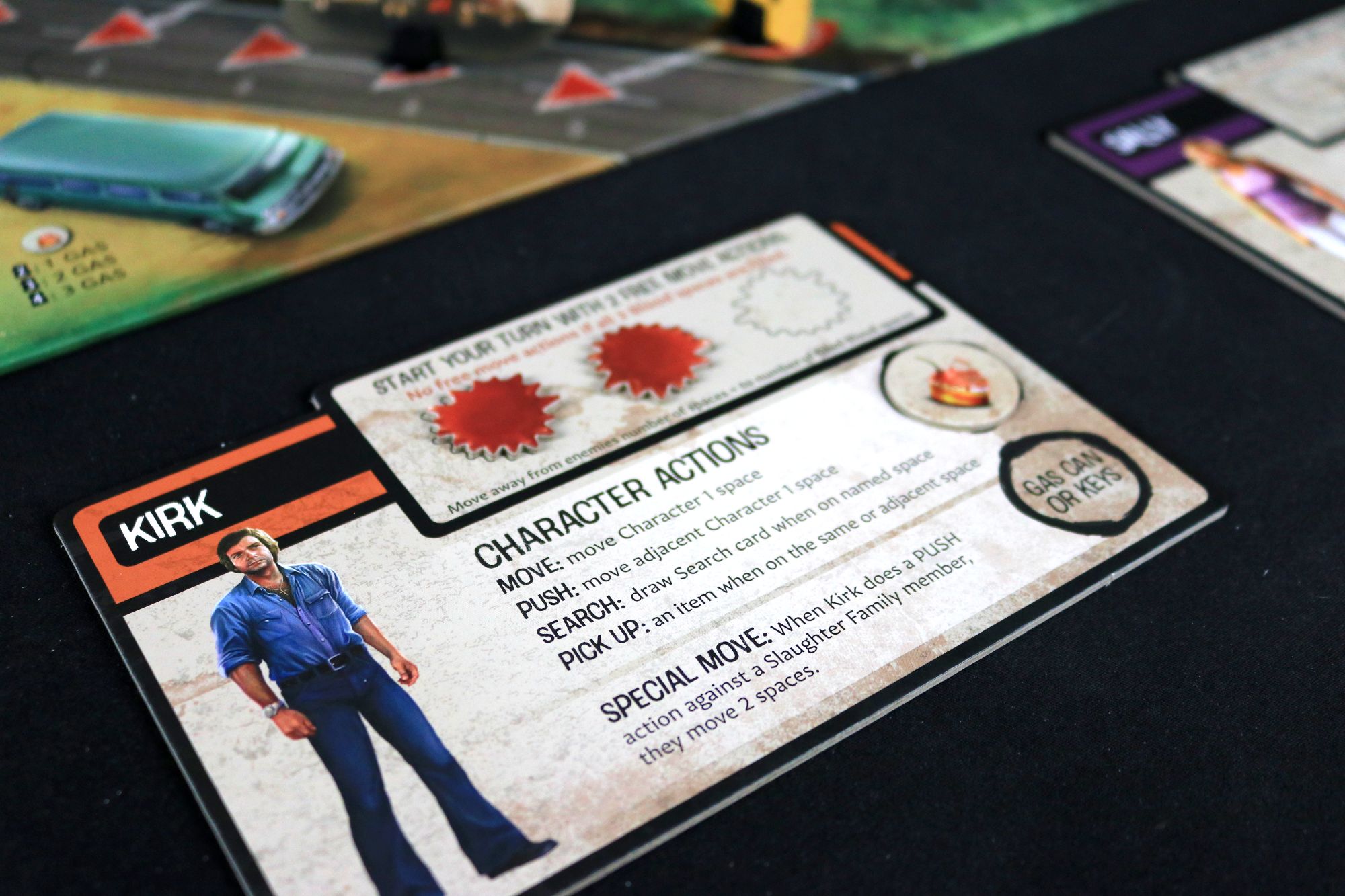 The Texas Chainsaw Massacre Board Game - player card