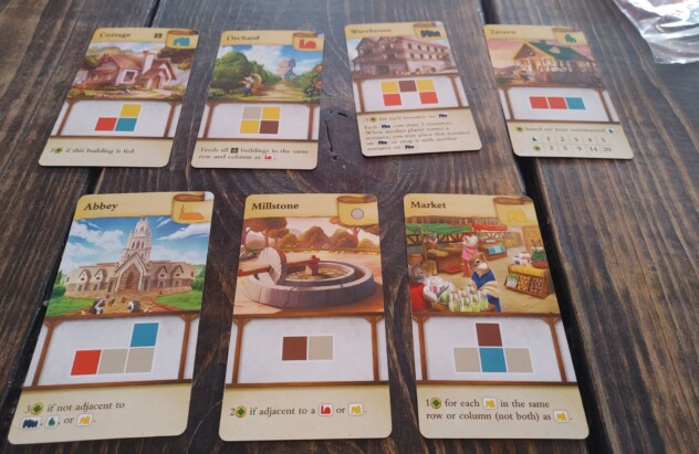 Tiny Towns building cards