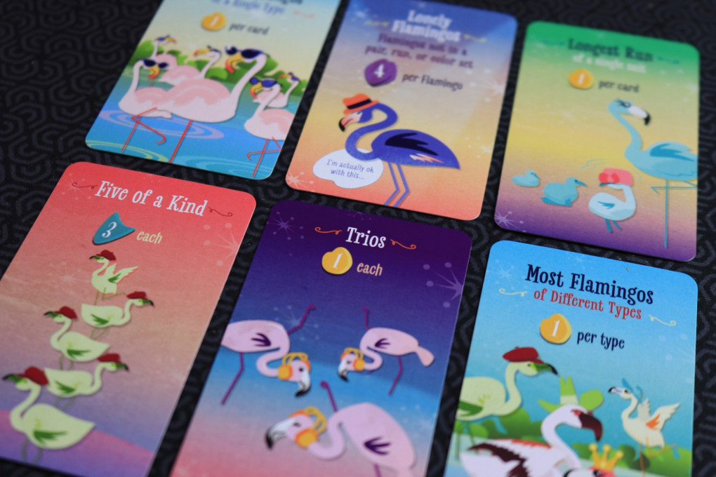 Flockton of Flamingos - bonus scoring cards