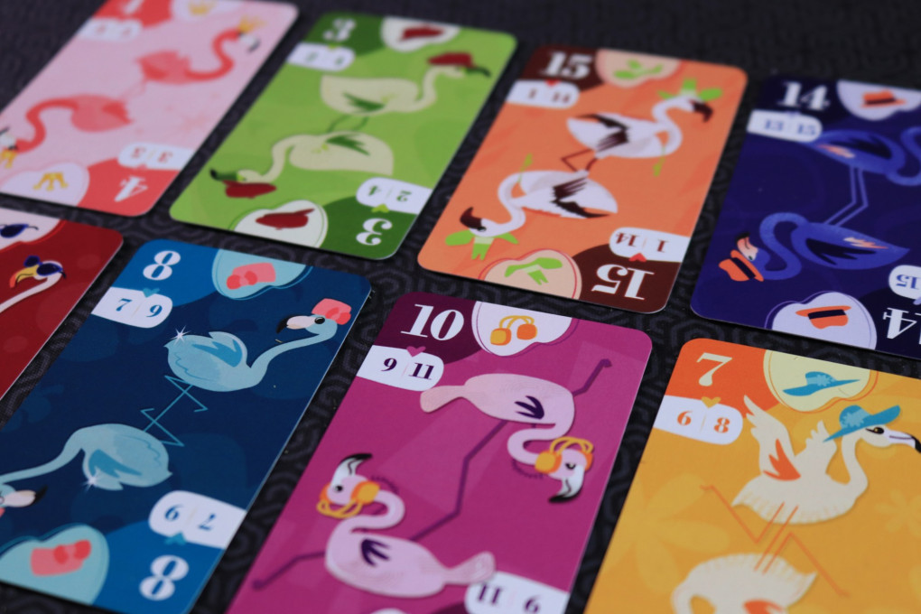Flockton of Flamingos - eight card suits