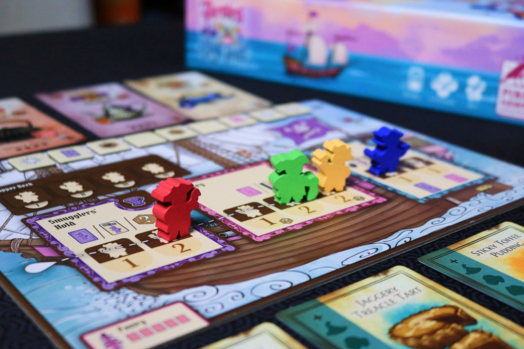 Pirates of the High Teas - central board for 4 players