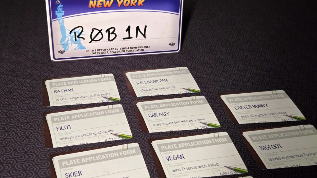 Vanity Plates - players guessing