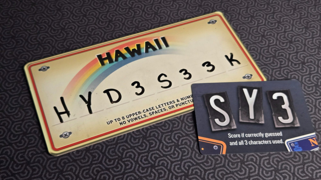 Vanity Plates - requirement card